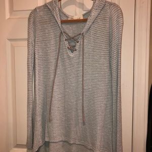 Vintage Havana light blue and grey lace up